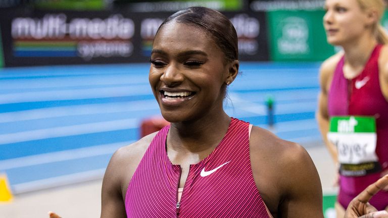 Dina Asher-Smith set a new British 60m record in Germany