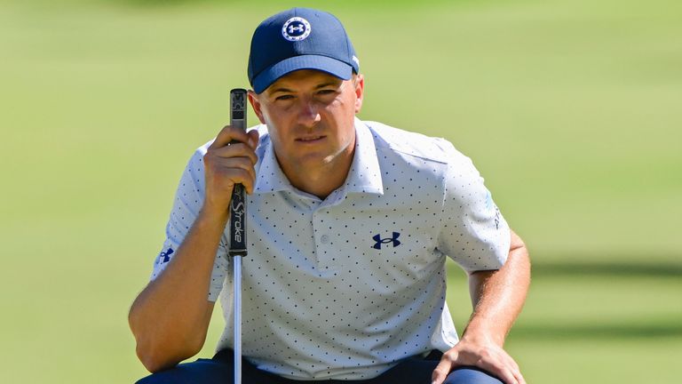 Jordan Spieth had a share of the lead after round one