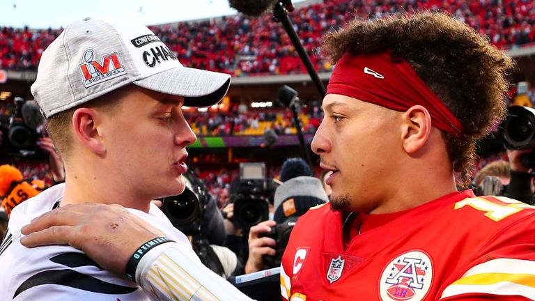 Joe Burrow and Patrick Mahomes meet once again in the AFC Championship game this Sunday, after Burrow's Bengals got the better of Mahomes' Chiefs last year