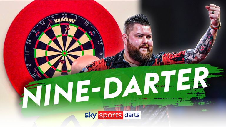 Michael van Gerwen was one dart away from a nine-darter before Michael Smith completed the achievement in the World Championship final