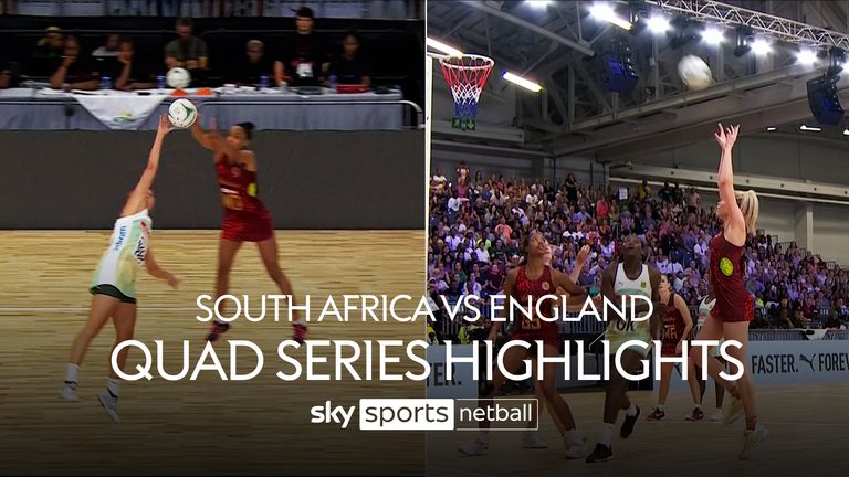 Sorotan pertandingan Netball Quad Series antara Afrika Selatan dan Inggris