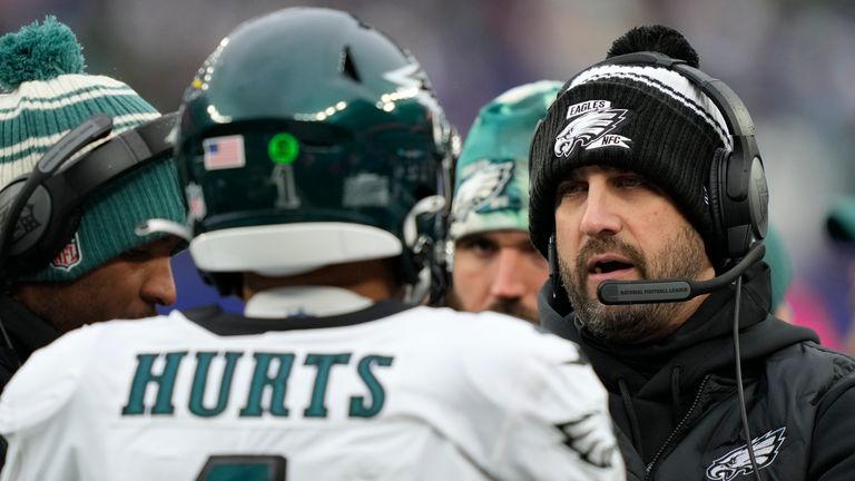 Philadelphia Eagles head coach Nick Sirianni, in his second season, has managed to get the best out of quarterback Jalen Hurts