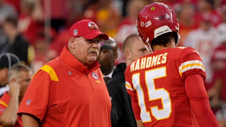 Head coach Andy Reid and QB Mahomes have been here before... a lot