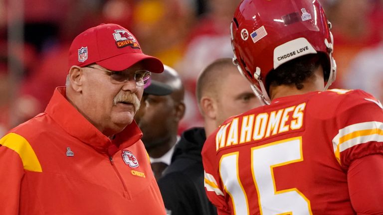 Head coach Andy Reid and QB Mahomes have been here before... a lot