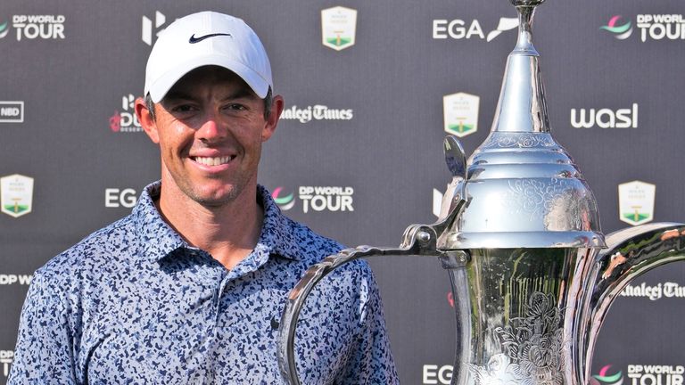 Rory McIlroy enjoyed a one-shot victory over Patrick Reed at the Hero Dubai Desert Classic