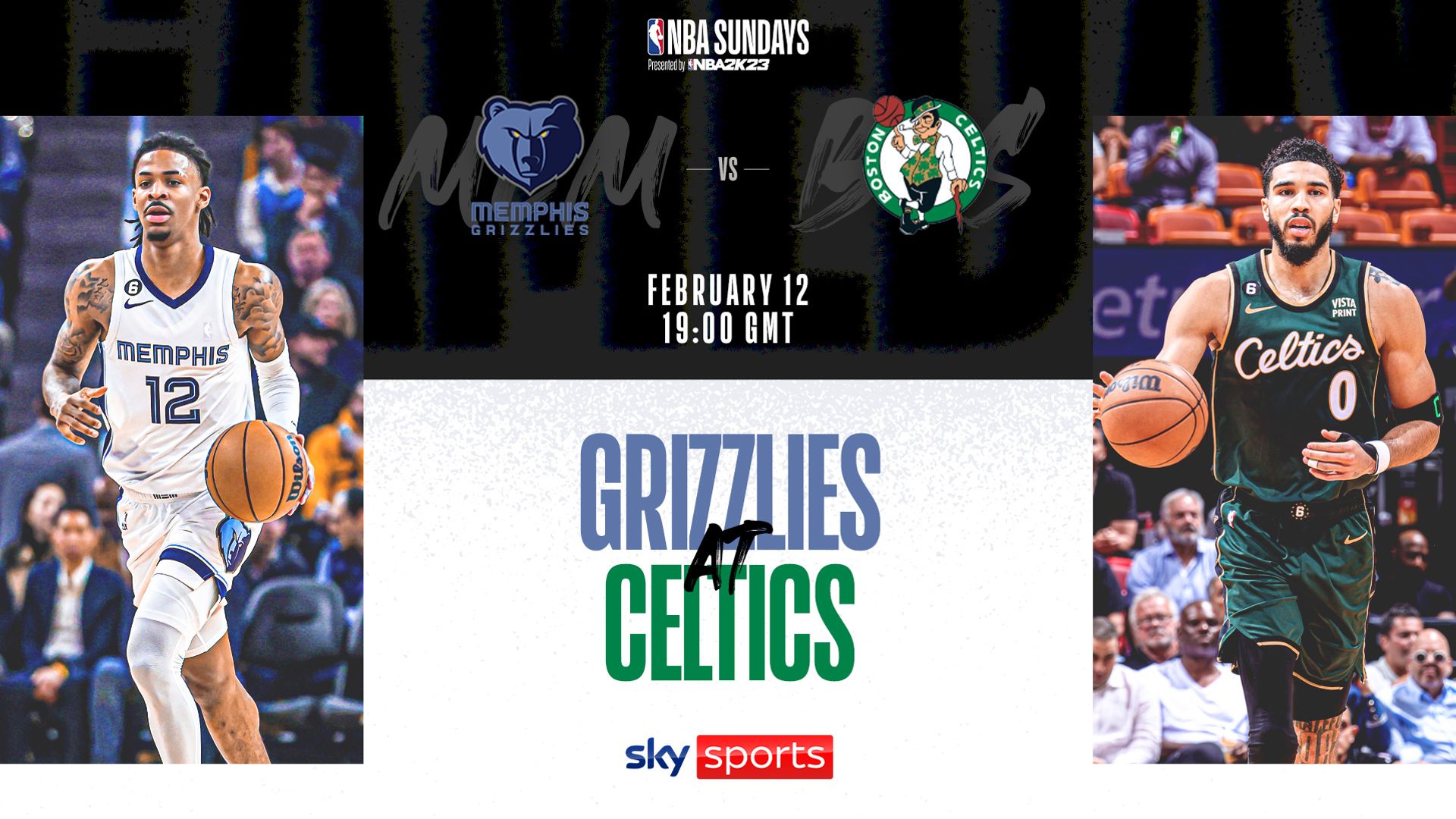 Live prime time NBA on Sky Sports: Grizzlies @ Celtics