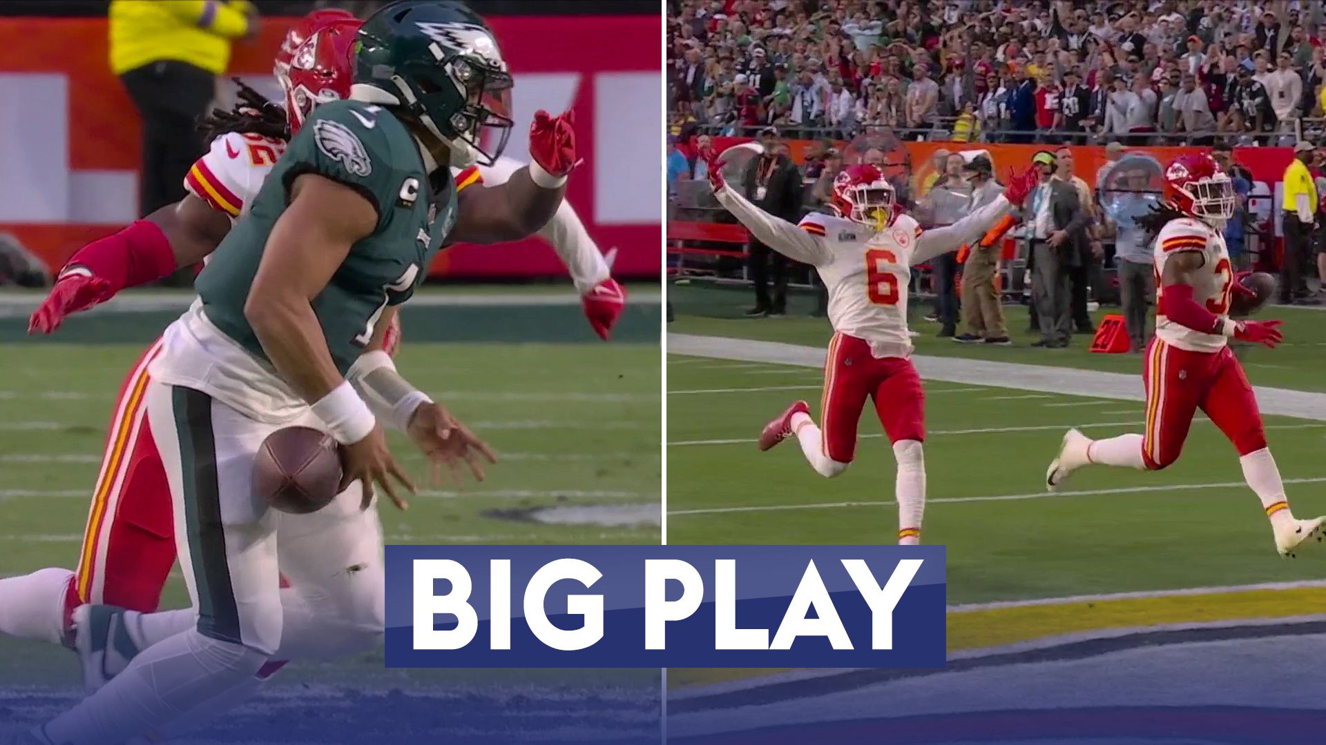 Bolton hits Hurts with a fumble-return TD!