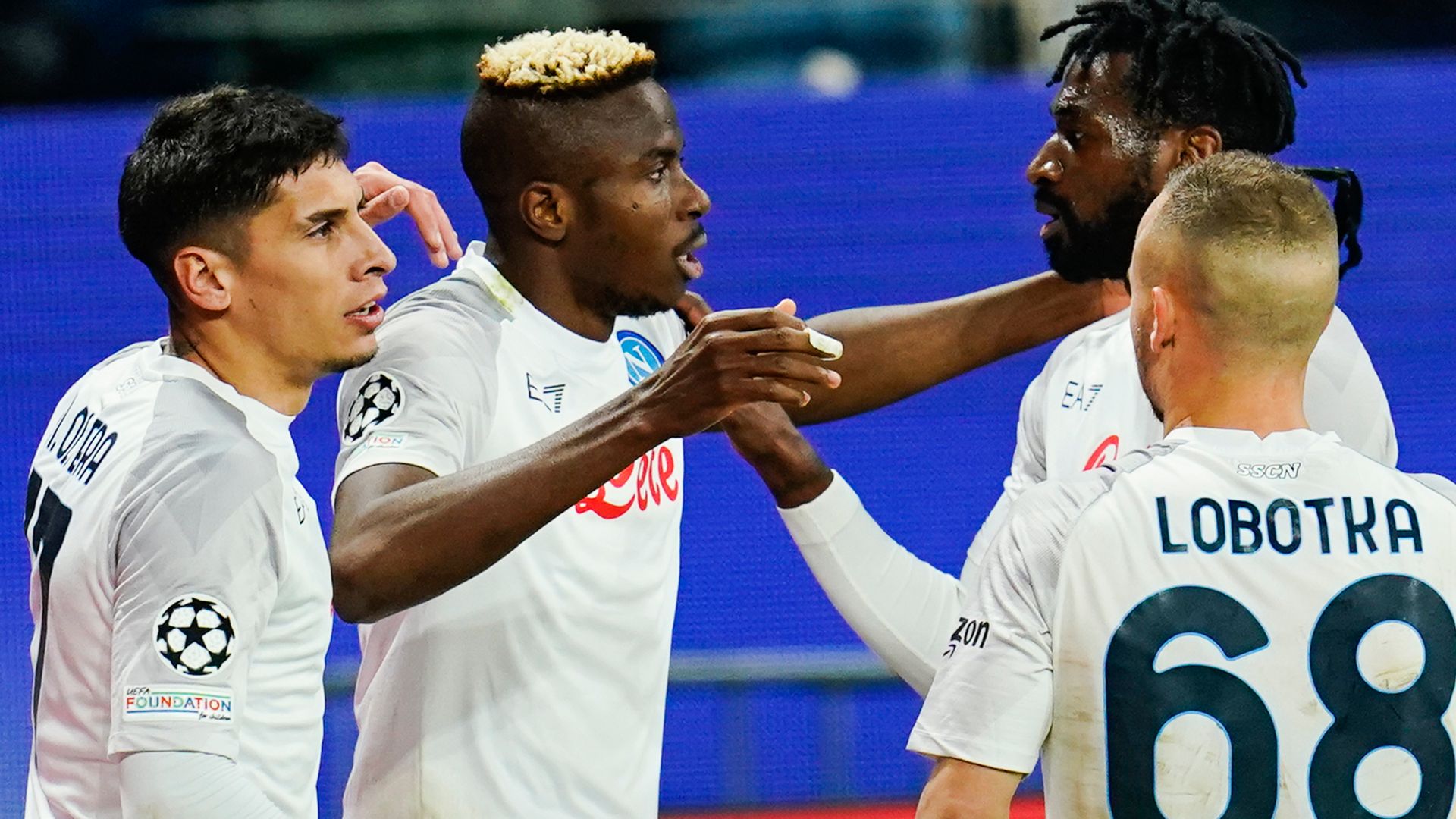 Osimhen strikes as Napoli take control of Frankfurt tie