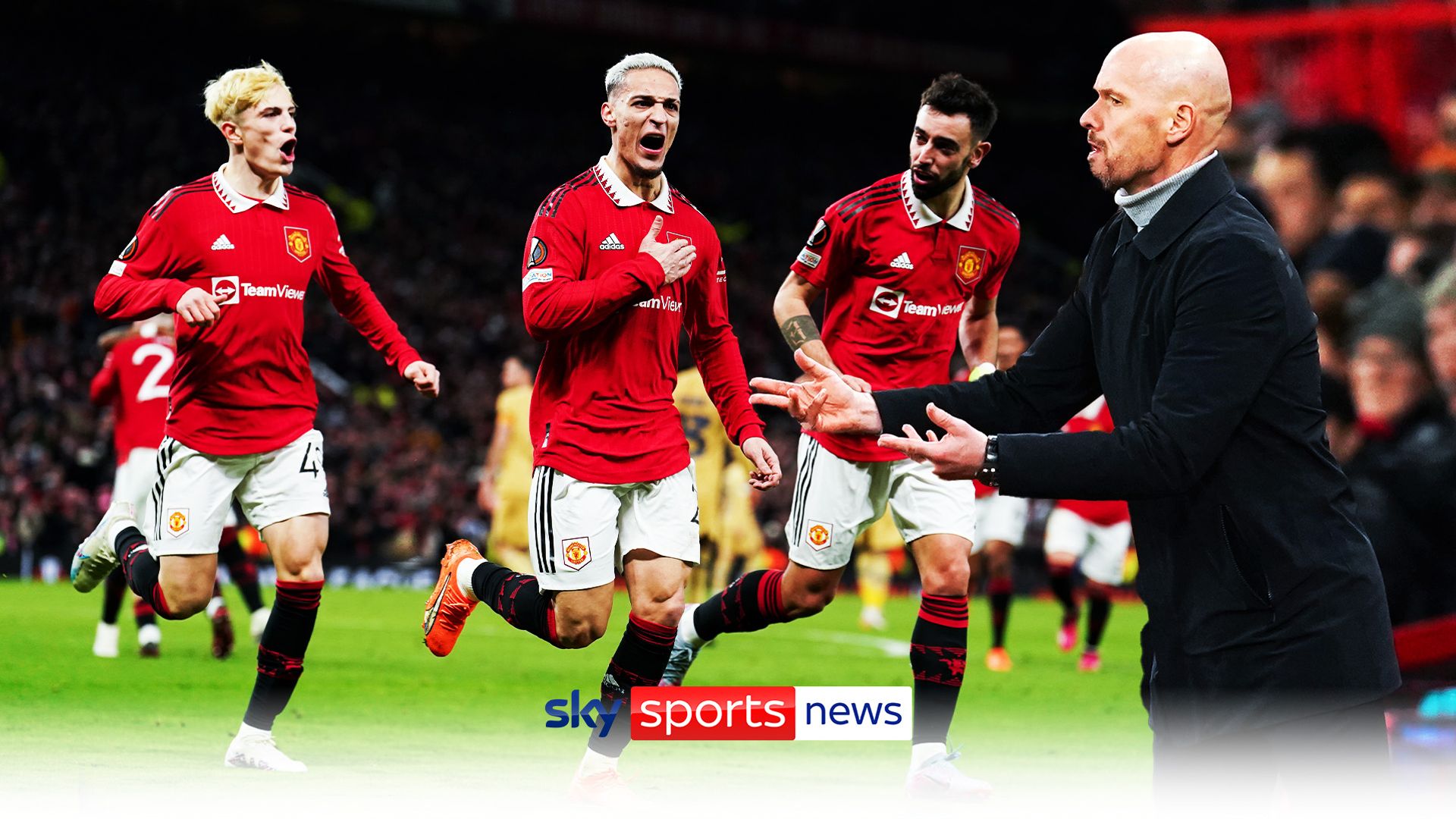 'It's a difficult finish! A terrific sub from Ten Hag' - Antony scores winner vs Barca