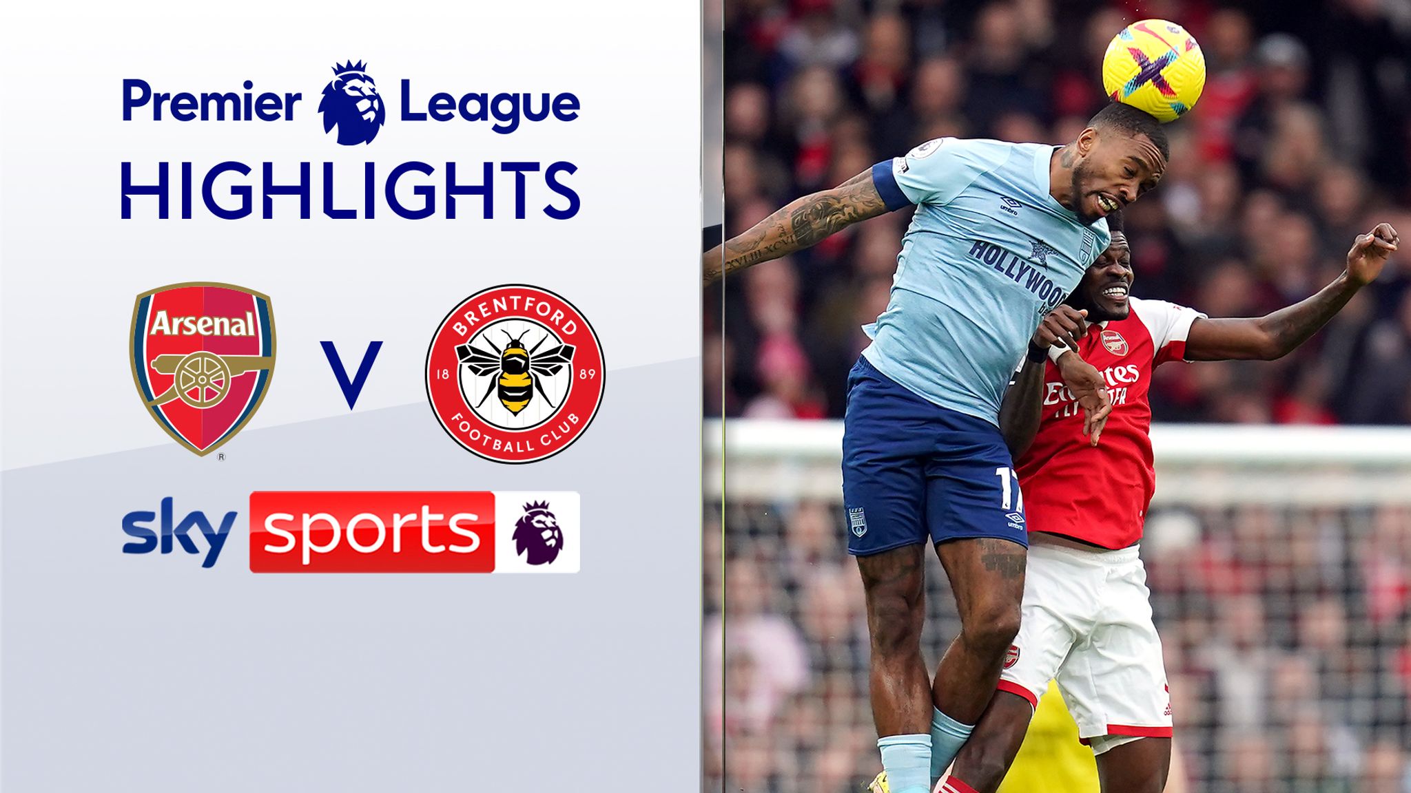 Arsenal 1-1 Brentford Premier League highlights Video Watch TV Show Sky Sports