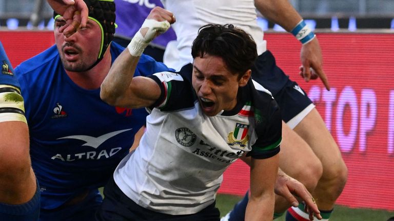 Italy posed reigning Six Nations champions France plenty of problems before going down to a narrow loss in Rome