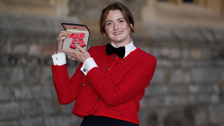 Eilidh McIntyre receives her MBE 