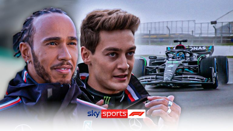 Lewis Hamilton and George Russell completed a test drive in the Mercedes W14 at Silverstone and were both left very excited ahead of the new Formula 1 season.