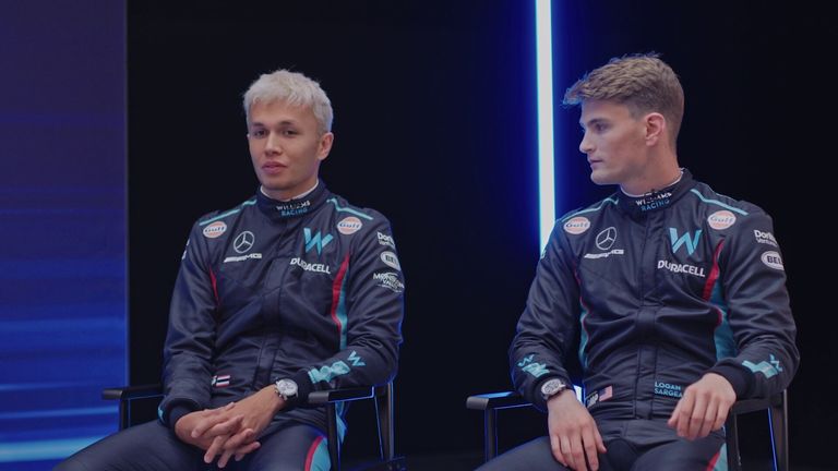 Williams Racing drivers Alex Albon and Logan Sargeant hope to score points for the team this season