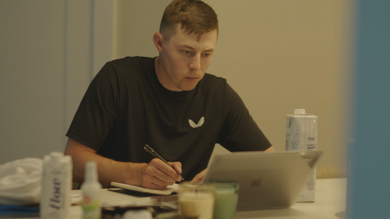 Matt Fitzpatrick se encuentra entre los jugadores que aparecen en Full Swing.  Crédito: Netflix ©  2023