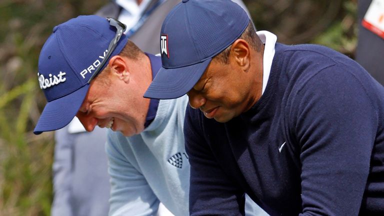 Tiger Woods and Justin Thomas played together for the first two rounds at Riviera 
