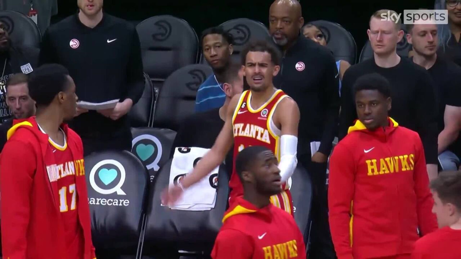 Young gets ejected after angrily throwing ball at the ref