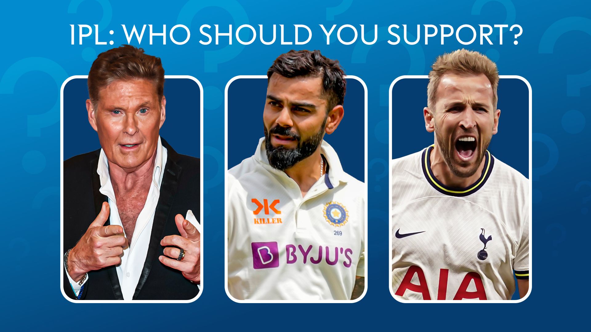 Man United or Spurs fan? Is it Kohli's year? Pick your IPL team!