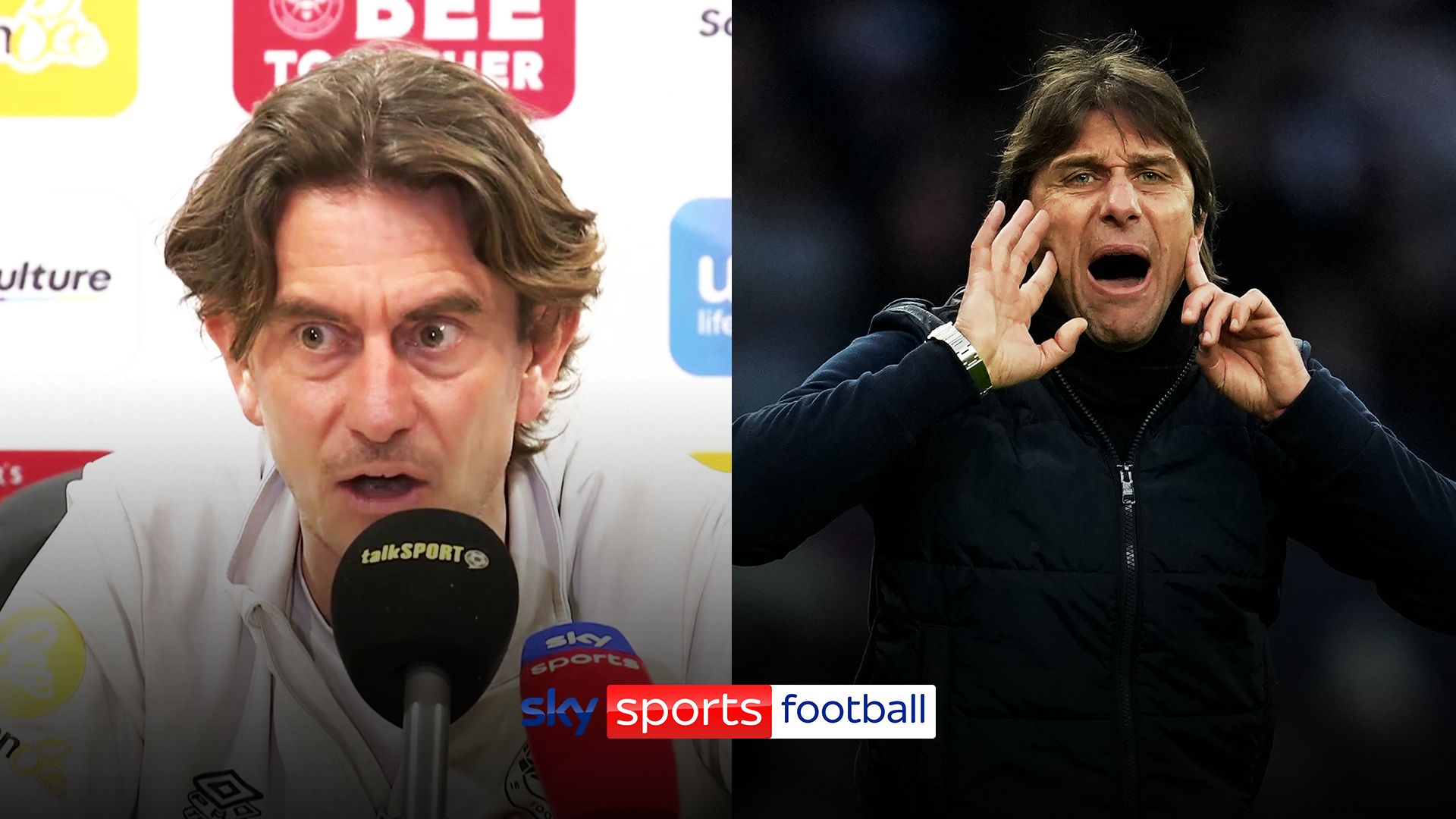 Frank addresses Spurs management rumours: 'I admire Conte, I hope he does well'