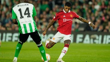 Marcus Rashford's 27th goal of the season was enough for Man Utd to beat Real Betis in Spain