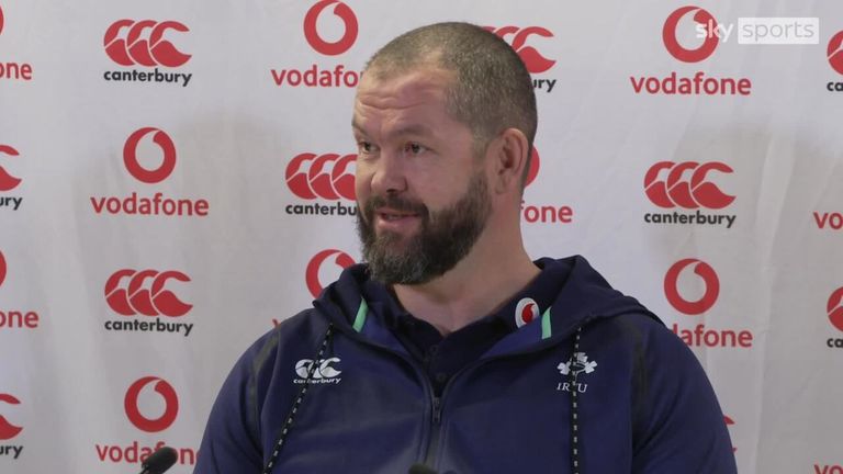 When asked what it will be like facing his son as Ireland go for a Six Nations Grand Slam this weekend, Andy Farrell joked Owen would have to be selected for England first 
