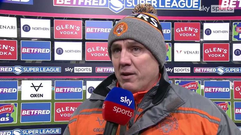 Pelatih kepala sementara Castleford Andy Last mengakui timnya perlu berkembang setelah mereka dihancurkan oleh Huddersfield di Liga Super