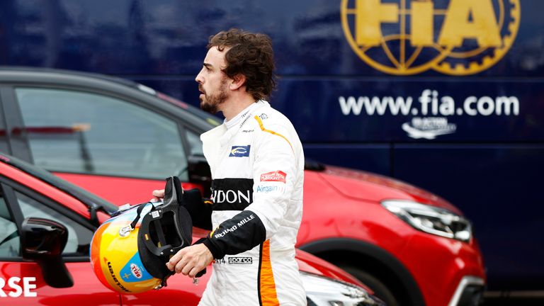 Alonso endured a tough second stint with McLaren