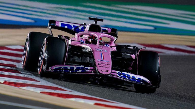 Esteban Ocon was handed three penalties by the stewards at the Bahrain Grand Prix
