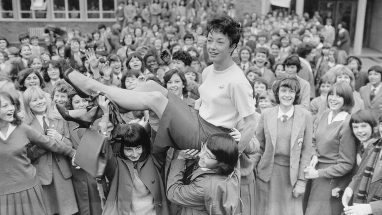 Olympic champion Packer was a PE teacher at Coombe County Girls School and was given time off to go to the Tokyo Olympics in 1964