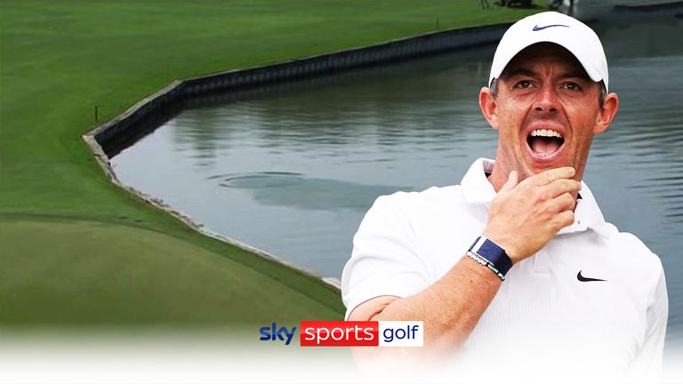 McIlroy had a moment to forget as he found the water at the 12th hole of his semi-final against Young