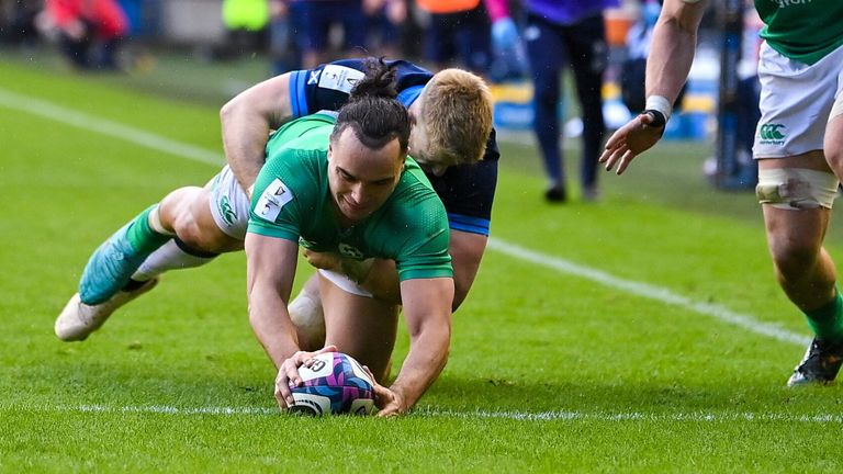 James Lowe scored Ireland's vital second try, after a flurry of disruptive injuries 