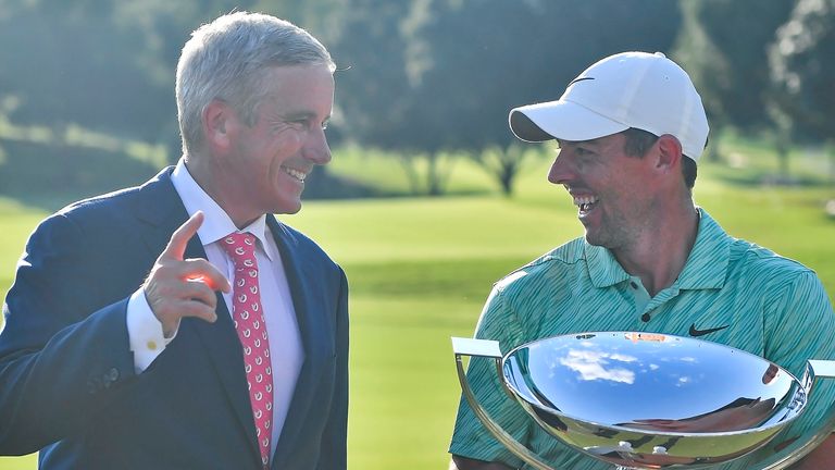 PGA Tour commissioner Jay Monahan announced plans for a revamped 2024 schedule on Wednesday, with the changes supported by FedExCup champion Rory McIlroy
