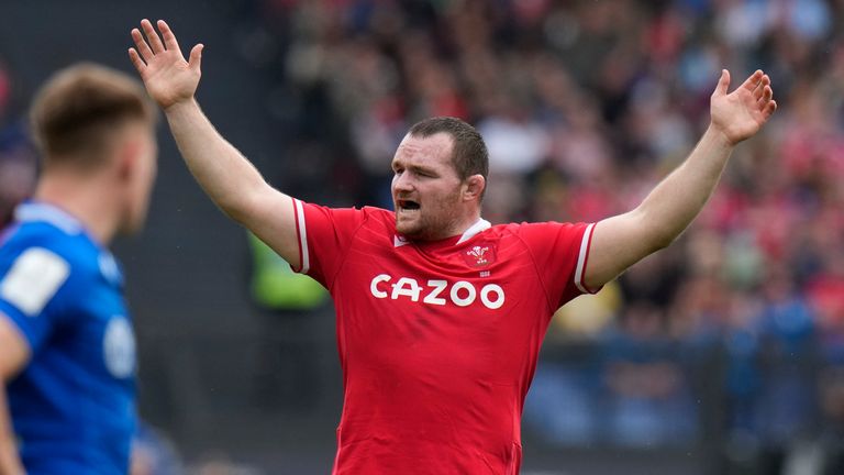 Wales skipper Ken Owens was at the back of a collapsed rolling maul - which brought a penalty try 