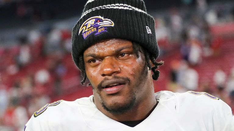 Baltimore Ravens quarterback Lamar Jackson said he requested a trade away from the team on March 2