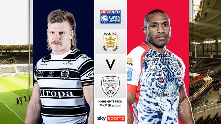 Highlights of the Super League match between Hull FC and Leigh Leopards