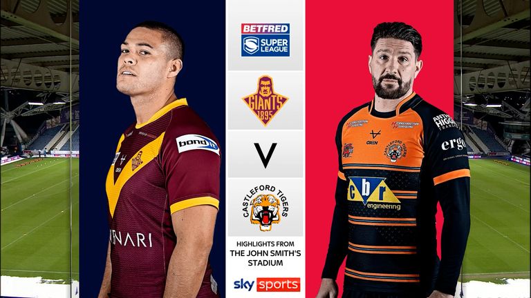 Highlights of the Betfred Super League clash between Huddersfield Giants and Castleford Tigers