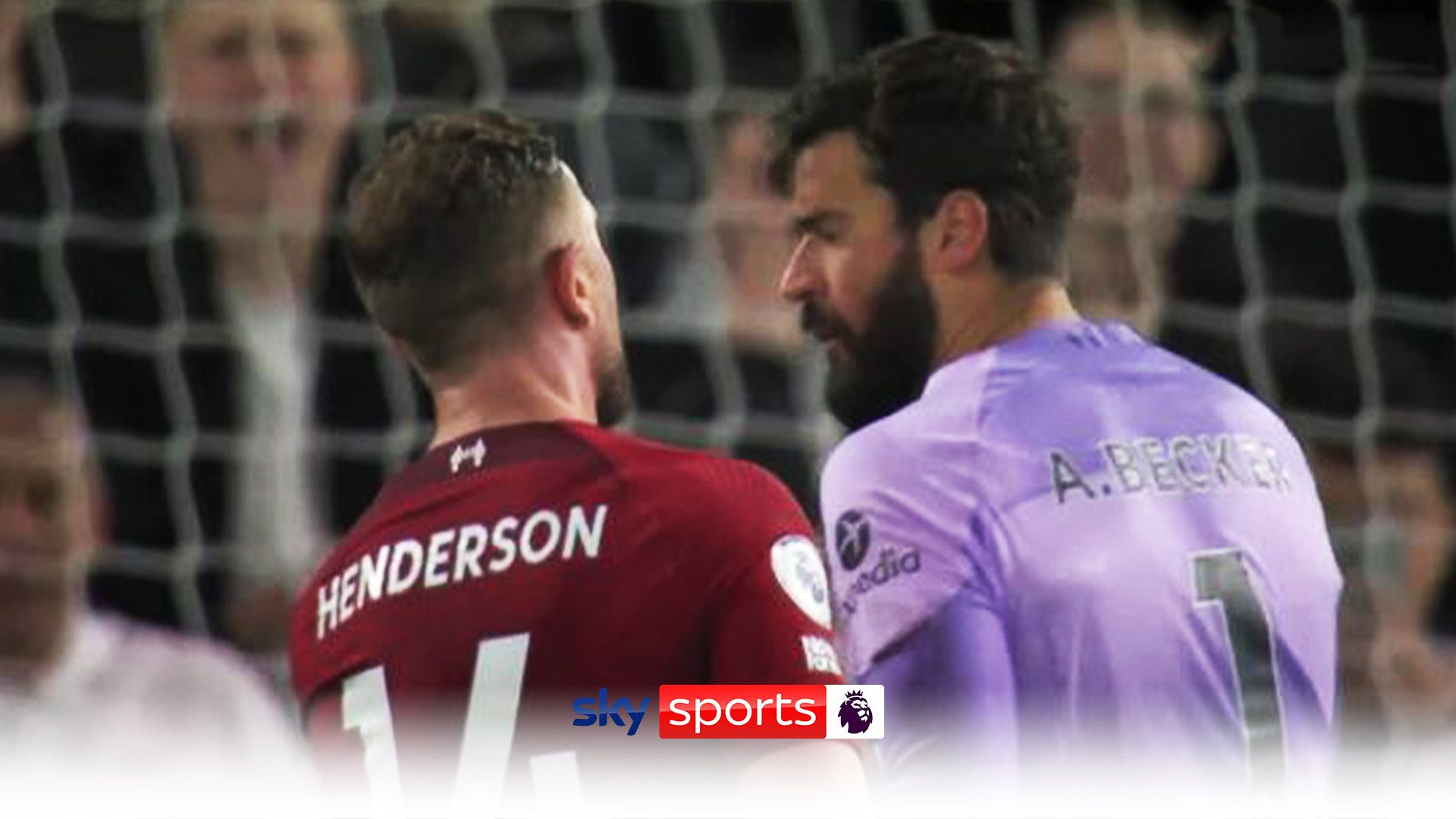 Henderson and Alisson clash