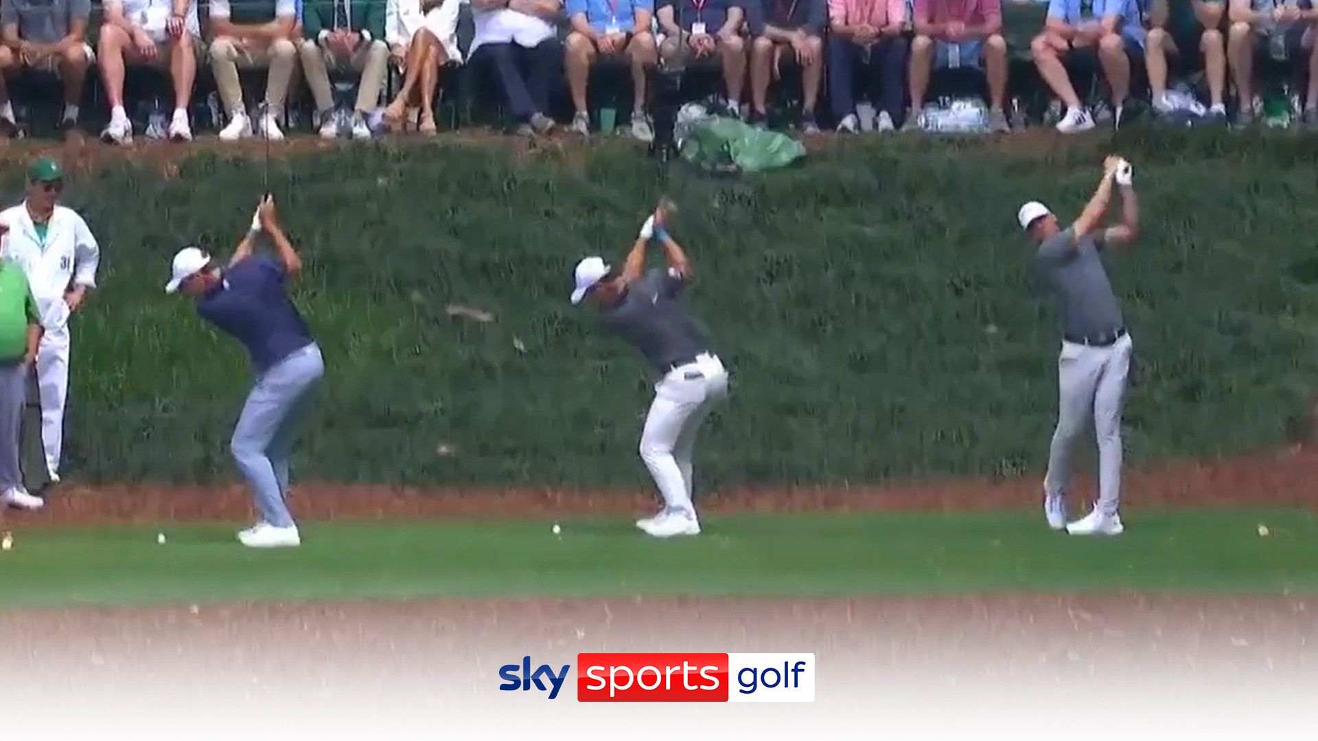 Scheffler produces slam-dunk hole-in-one after three-way tee-off