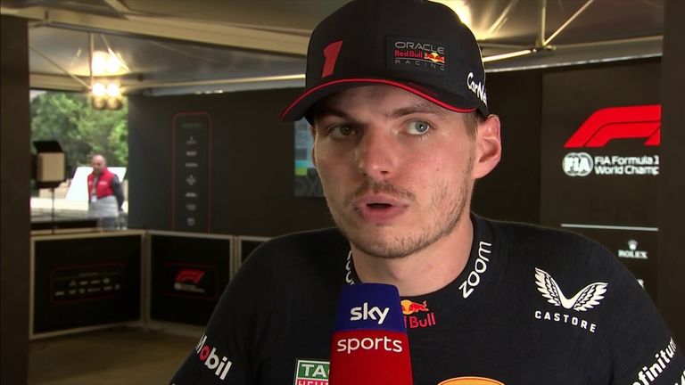 Red Bull driver Max Verstappen says he was unlucky with the timing of the safety car at the Azerbaijan Grand Prix