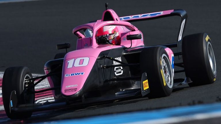 Abbi Pulling set the fastest time on day one of the F1 Academy test at Circuit Paul Ricard (Credit: F1 Academy)
