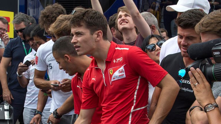Charles Leclerc was part of Ferrari's junior programme on his way into F1