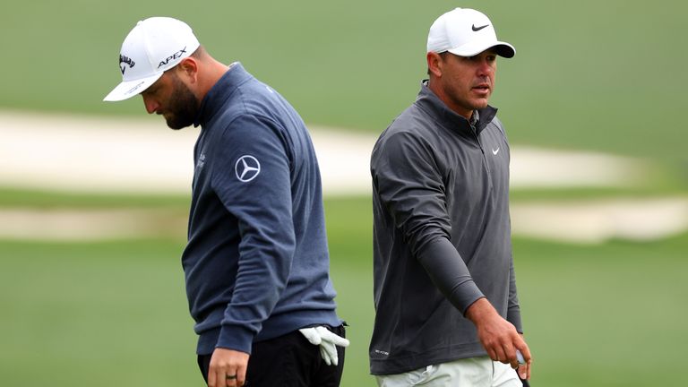 Rahm and Koepka were in the same group for the final two rounds at Augusta National 
