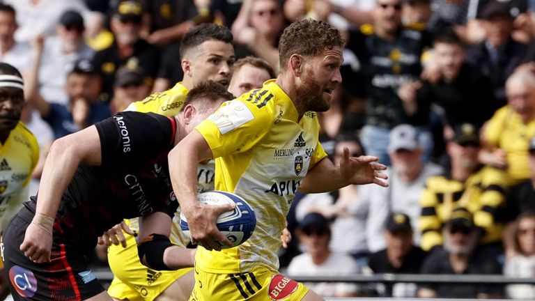 Tawera Kerr-Barlow scored two tries as holders La Rochelle booked a Champions Cup semi-final place