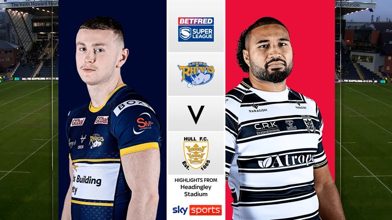 Highlights of the Betfred Super League match between Leeds Rhinos and Hull FC. 