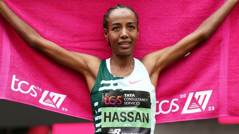 Sifan Hassan produced an extraordinary debut at the London Marathon 