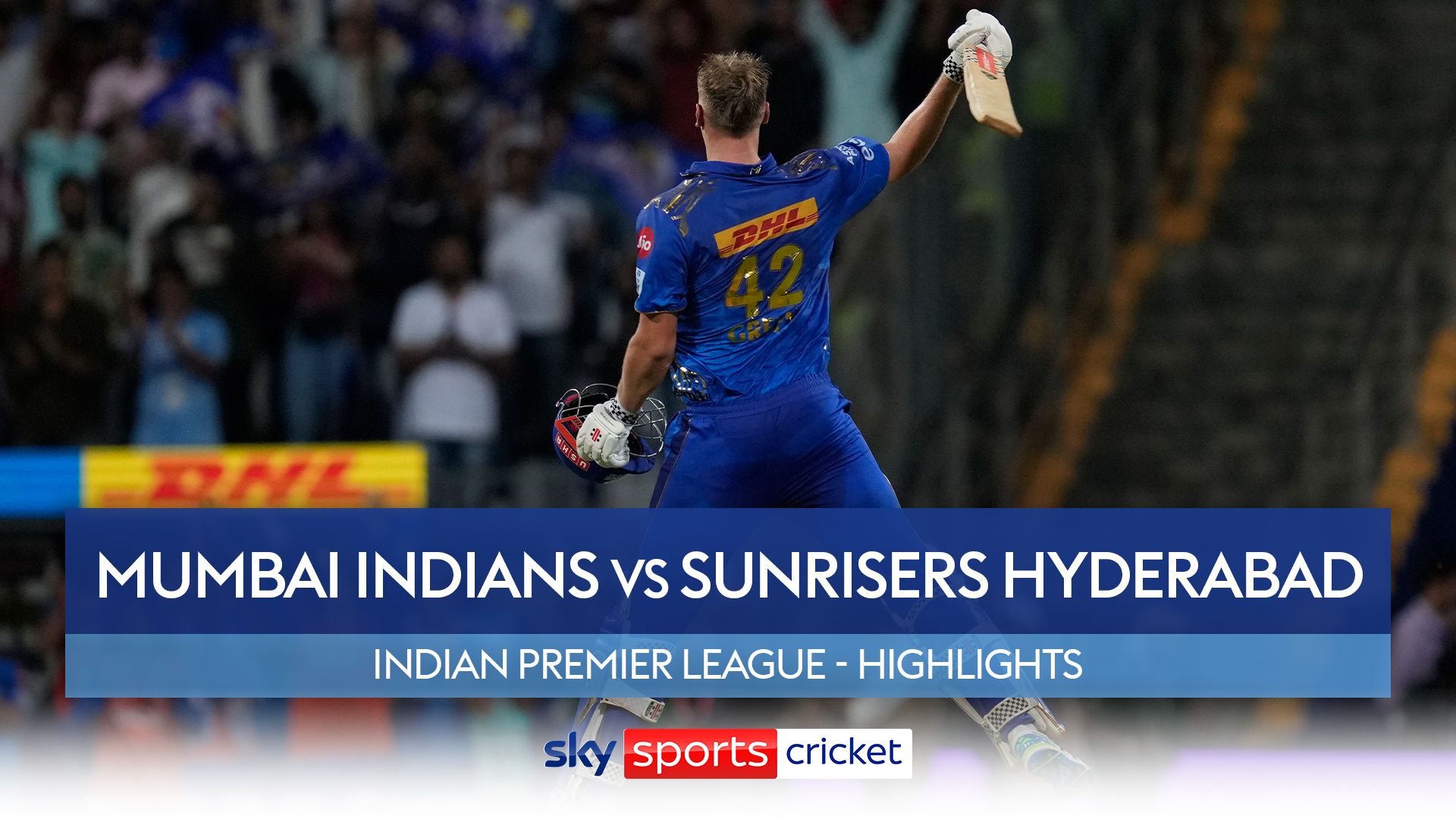 Green's stunning 47-ball 100 keeps Mumbai Indians in play-off hunt