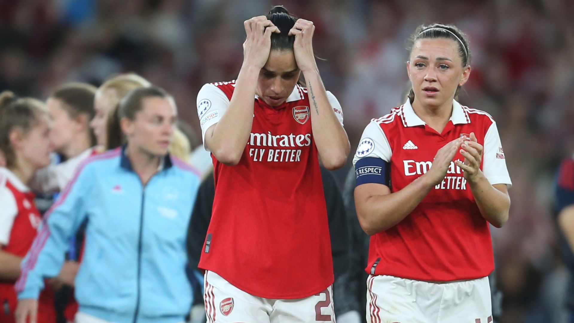 Eidevall bemoans 'tiny margins' but 'proud' Arsenal rose to historic occasion