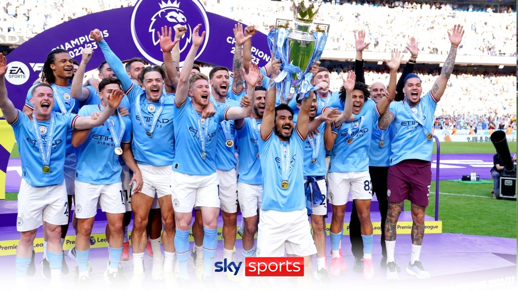 Manchester City lift PL trophy, 'The kings of English football again', Video, Watch TV Show