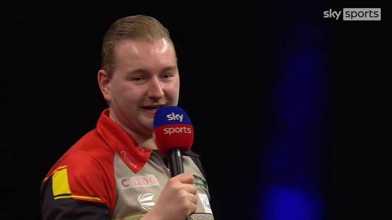 Van den Bergh won Night 16 in Aberdeen. He spoke to host Emma Paton and Mark Webster after his win...