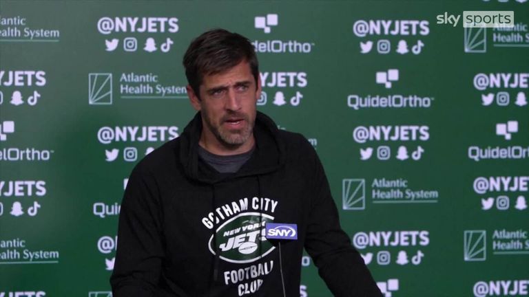 Aaron Rodgers revealed he has tweaked his calf following a New York Jets training session